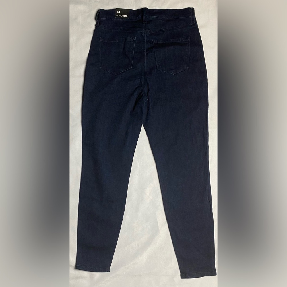Emma Super Stretch High Rise Skinny Jean - Indigo - Picture 4 of 6